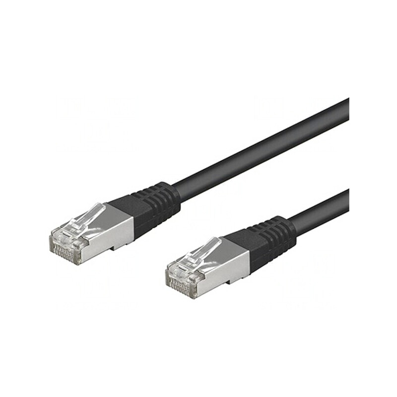 Cablu Patch Ethernet Negru 5m SF/UTP Cat5e | Electronic-mag.ro | Componente Electronice