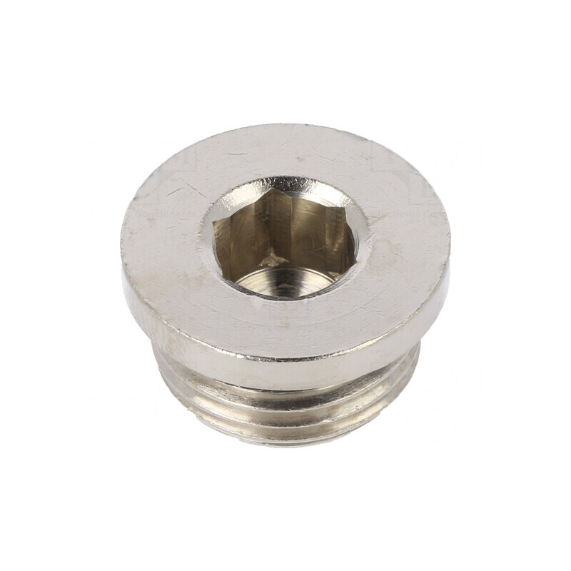 Obturator alamă nichelată G 1/2 cu O-ring 50bar | Electronic-mag.ro | Componente Electronice