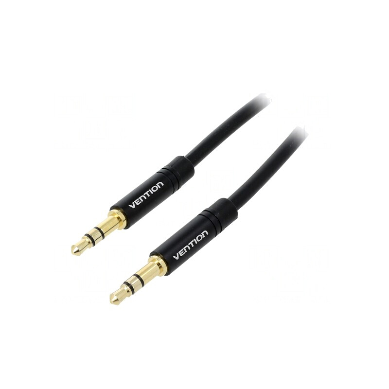 Cablu Audio Jack 3,5mm 3pin 0,5m Negru | Electronic-mag.ro | Componente Electronice