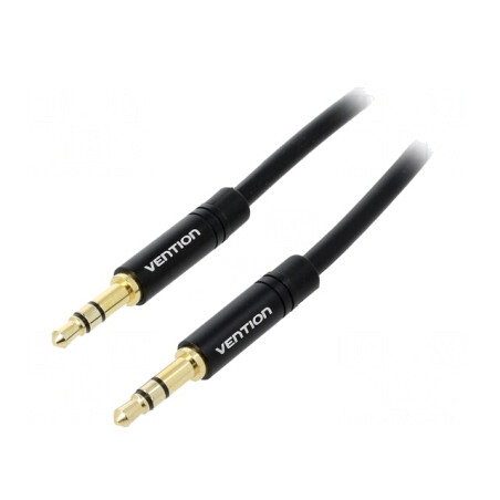 Cablu Audio Jack 3,5mm 3pin 0,5m Negru | Electronic-mag.ro | Componente Electronice
