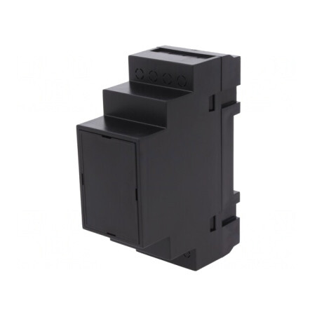 Carcasă DIN ABS Neagră 90x35x65mm | Electronic-mag.ro | Componente Electronice