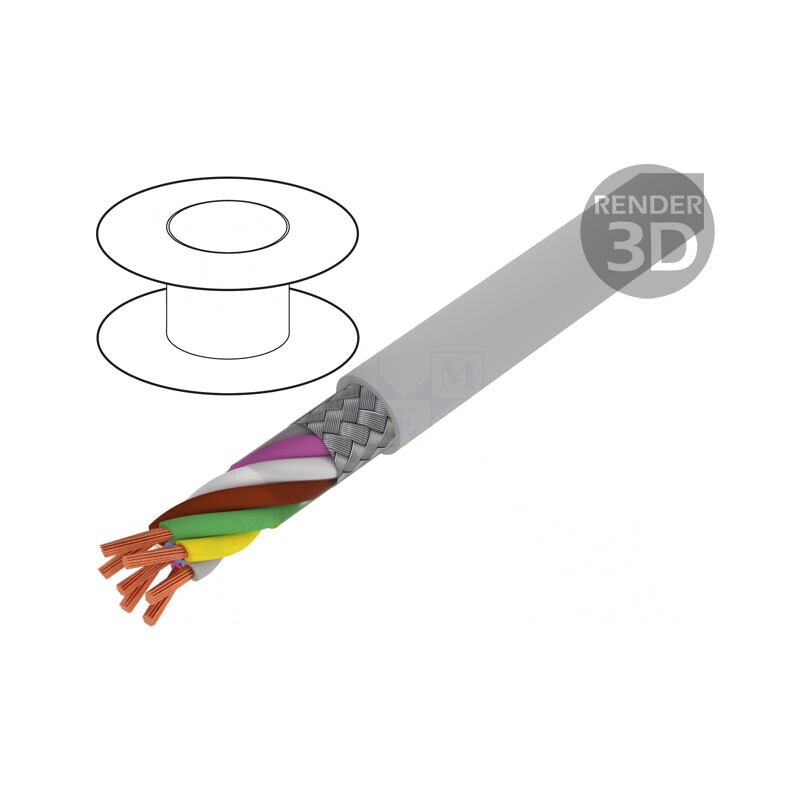 Cablu Ecranat BiT LiYCY 7x0,75mm2 Cupru Cositorit | Electronic-mag.ro | Componente Electronice