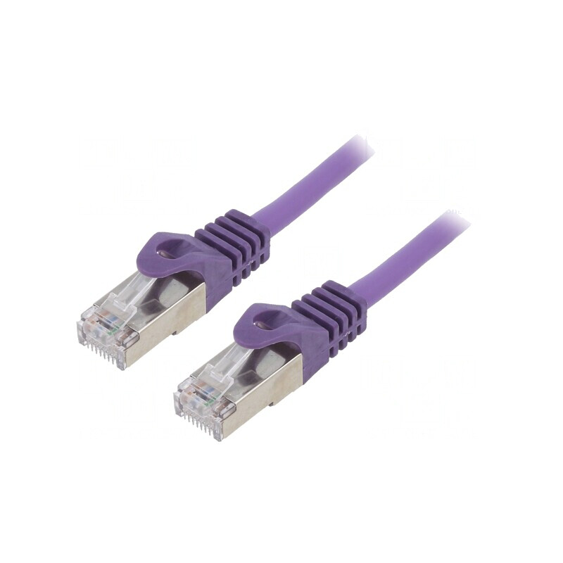 Patch cord F/UTP Cat6 Violet 3m RJ45 | Electronic-mag.ro | Componente Electronice