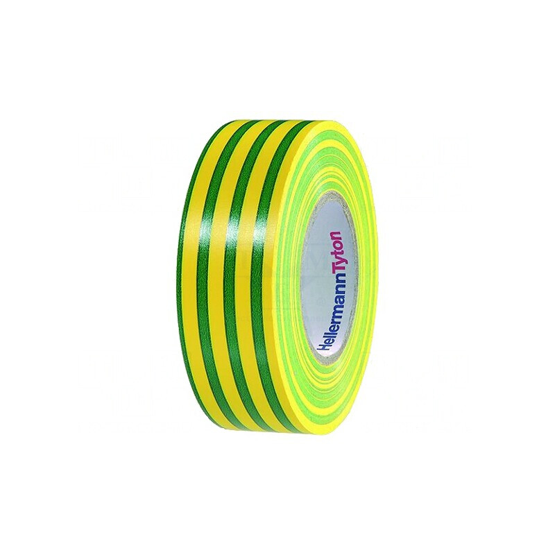 Bandă Electroizolantă 19mm x 20m Galben-Verde | Electronic-mag.ro | Componente Electronice
