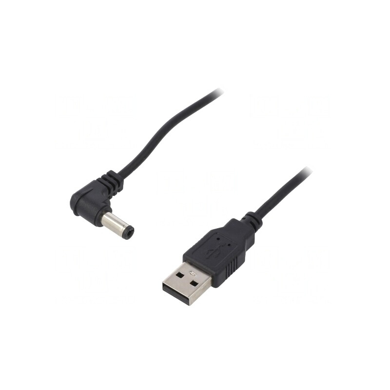 Cablu USB A la DC 5,5/2,5 Negru 1,5m | Electronic-mag.ro | Componente Electronice Cablu USB A la DC 5,5/2,5 Negru 1,5m | Electronic-mag.ro | Componente Electronice