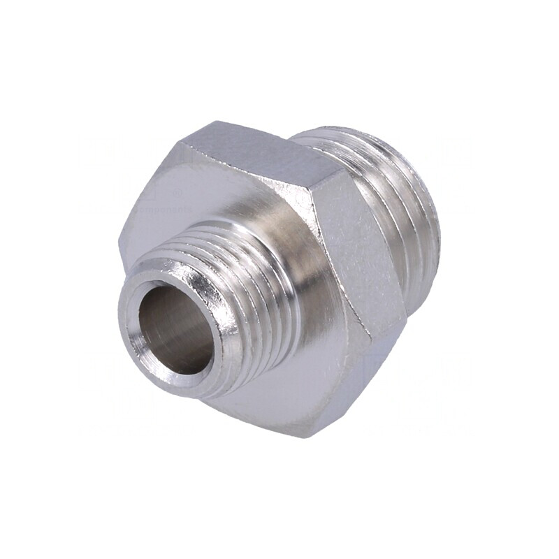 Niplu Reducţie Alamă Nichelată G 3/8 FI | Electronic-mag.ro | Componente Electronice