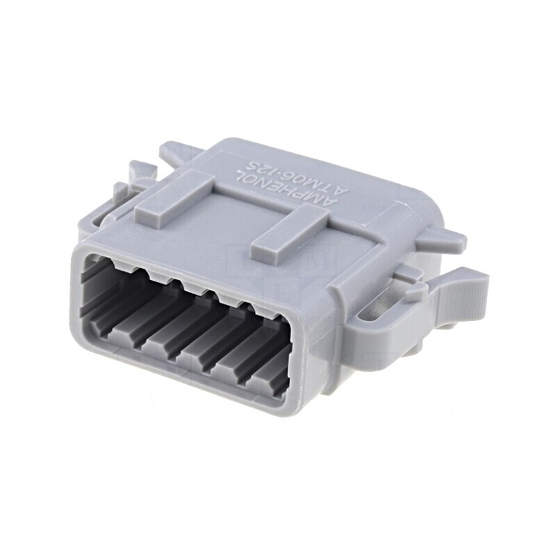 Conector cablu-cablu ATM 12 PIN gri IP67 | Electronic-mag.ro | Componente Electronice