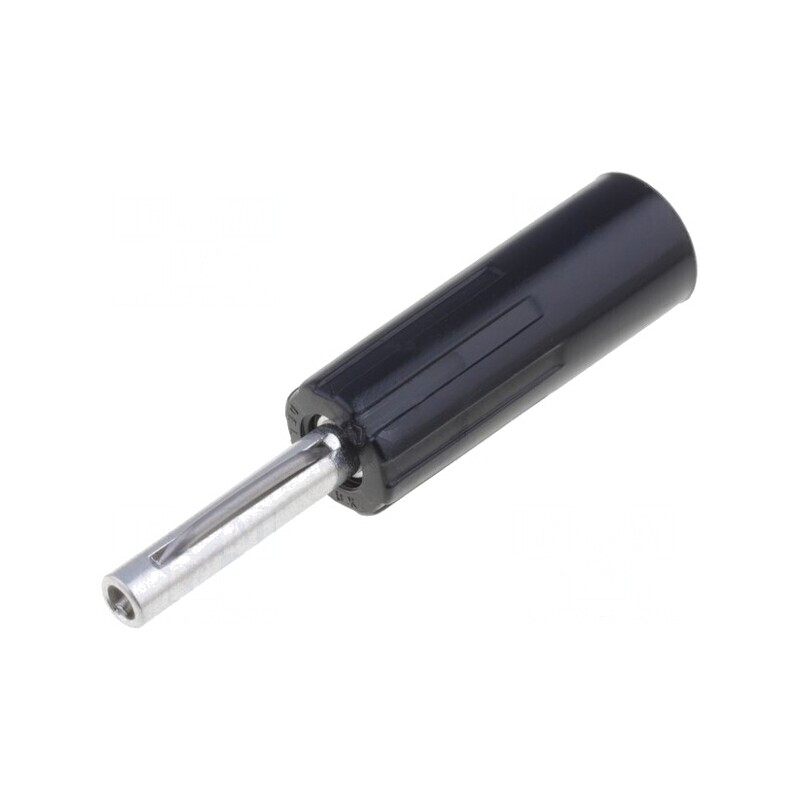Mufă Banană 4mm Neagră 10A 50VDC | Electronic-mag.ro | Componente Electronice