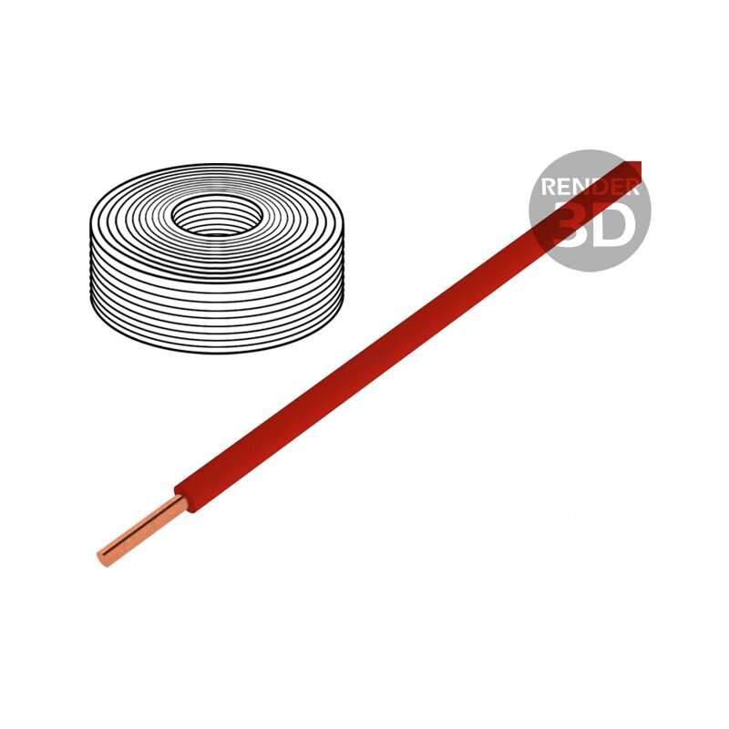 Cablu PVC Cu 0,2mm2 Roșu 10m | Electronic-mag.ro | Componente Electronice