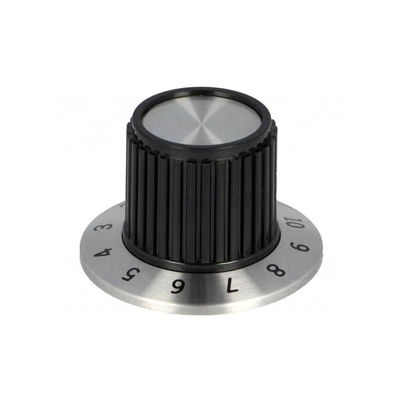 Buton rotativ cu flanșă plastic 6,35mm | Electronic-mag.ro | Componente Electronice