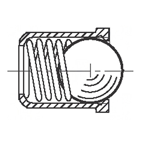 Clichet cu Bilă Oțel Inoxidabil 9mm HALDER | Electronic-mag.ro | Componente Electronice