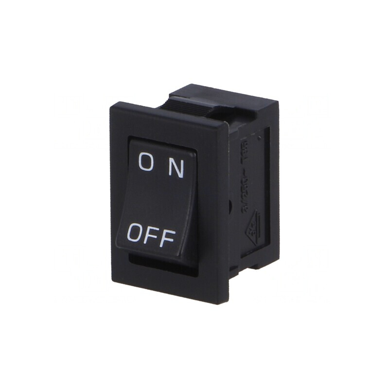 Comutator Basculant ON-OFF 3A/250VAC Negru | Electronic-mag.ro | Componente Electronice