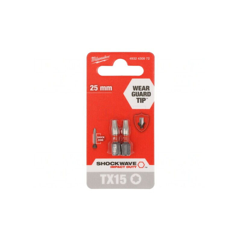 Capăt de șurubelniță Torx TX15 25mm 2buc | Electronic-mag.ro | Componente Electronice
