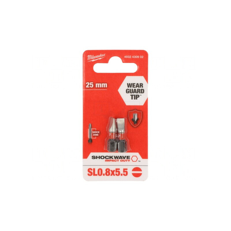 Capăt de șurubelniță plată 5,5x0,8mm 25mm 2 buc. | Electronic-mag.ro | Componente Electronice