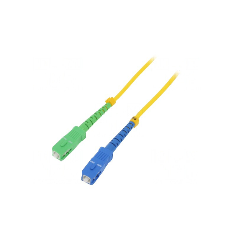 Patch Cord Fibră Optică SC/APC-SC/UPC 3m 9/125um | Electronic-mag.ro | Componente Electronice