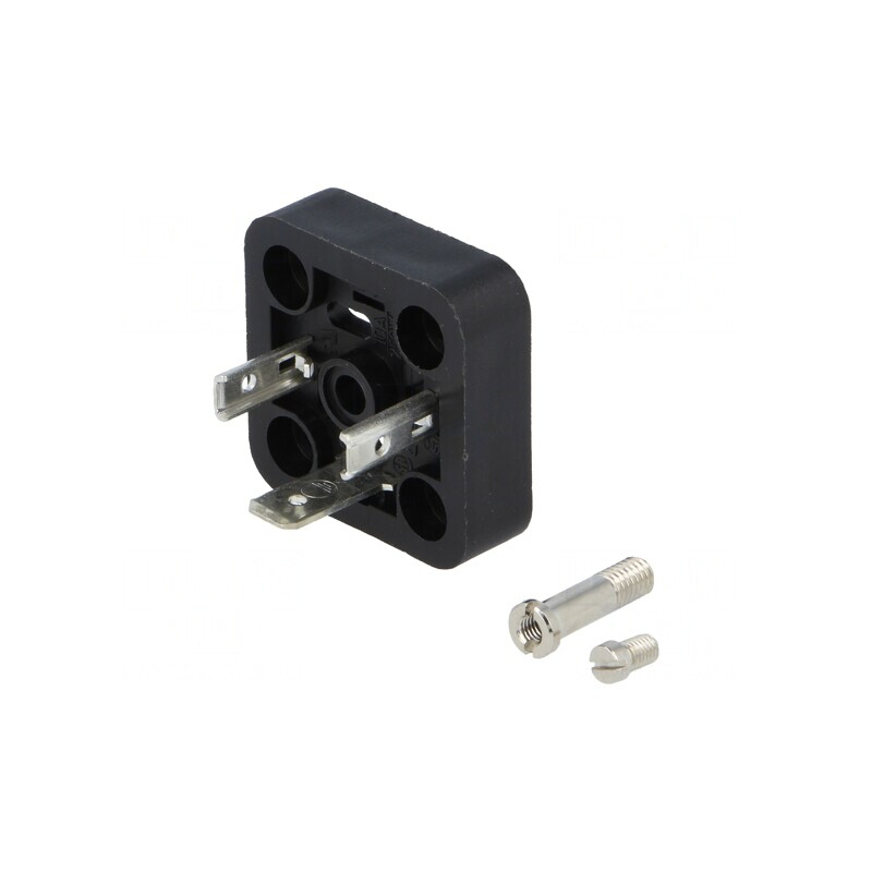 Conector cu Valvă Soclu 18mm 3 Pini 16A | Electronic-mag.ro | Componente Electronice