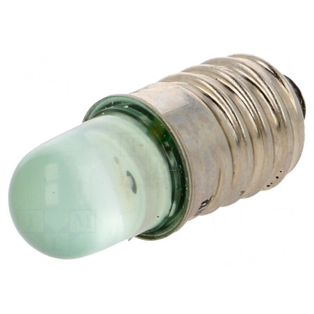 Lampă LED verde 230V E10 | Electronic-mag.ro | Componente Electronice