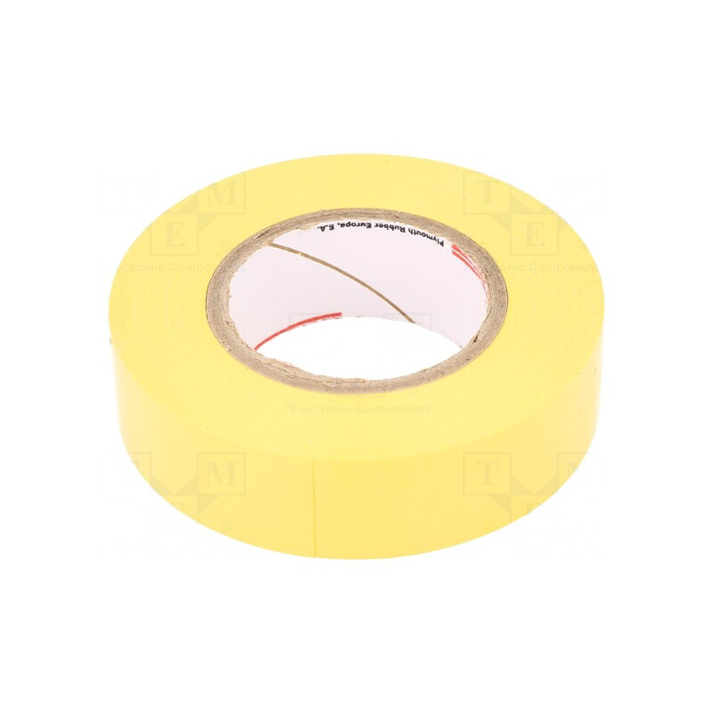 Bandă electroizolantă galbenă 19mm x 20m | Electronic-mag.ro | Componente Electronice