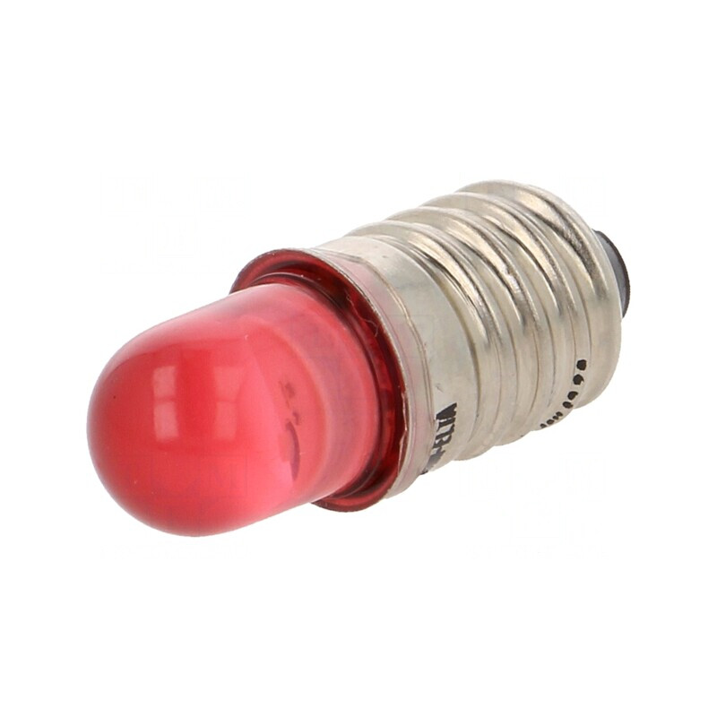 Lampă LED E10 roșie 230V | Electronic-mag.ro | Componente Electronice