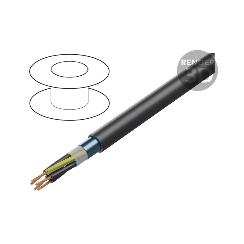 Cablu Ecranat Negru 7G0.75mm2 BiT 500 | Electronic-mag.ro | Componente Electronice