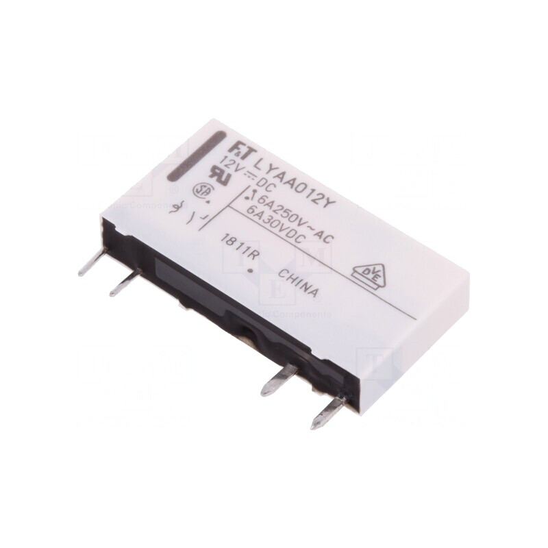 Releu Electromagnetic SPST-NO 12VDC 6A 250VAC | Electronic-mag.ro | Componente Electronice