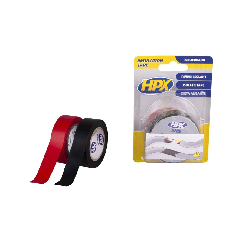 Bandă Electroizolantă 19mm x 10m 0,15mm Negru și Roșu | Electronic-mag.ro | Componente Electronice