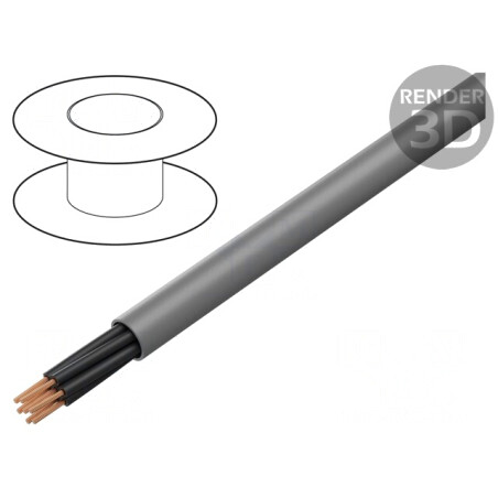 Cablu electric neecranat 7x0,75mm2 gri | Electronic-mag.ro | Componente Electronice