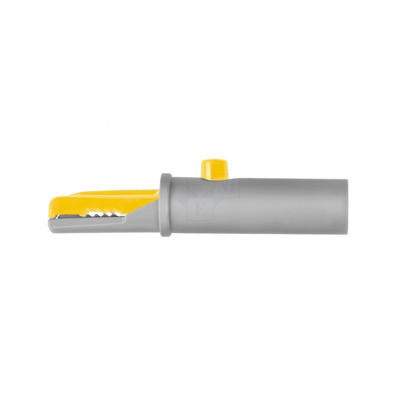 Bornă Crocodil Galbenă 6A 70VDC 6mm | Electronic-mag.ro | Componente Electronice