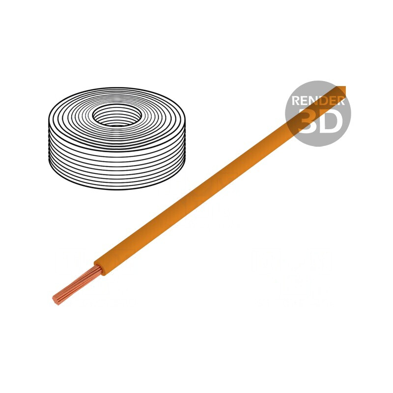 Cablu PVC Portocaliu 10m 60V 0,14mm2 | Electronic-mag.ro | Componente Electronice