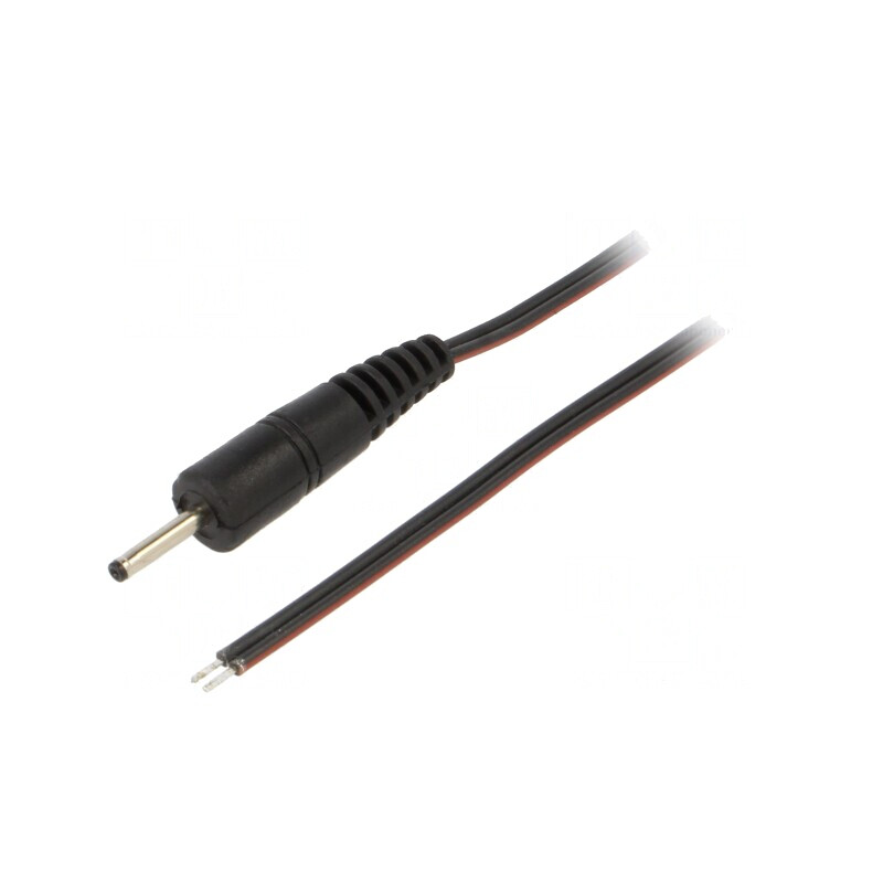Cablu Alimentare DC 2,35/0,7 mm Negru 0,5m | Electronic-mag.ro | Componente Electronice