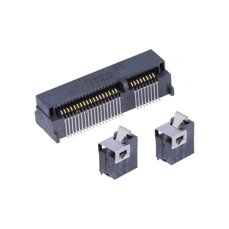 Conector PCI Express Mini Orizontal SMT Aurit 52 Pinuri | Electronic-mag.ro | Componente Electronice Conector PCI Express Mini Orizontal SMT Aurit 52 Pinuri | Electronic-mag.ro | Componente Electronice