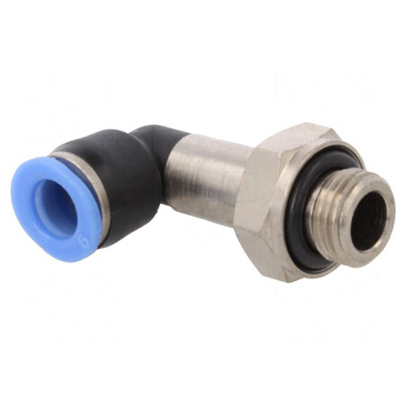 Racord Push-in Unghi Alamă Nichelată Plastic | Electronic-mag.ro | Componente Electronice