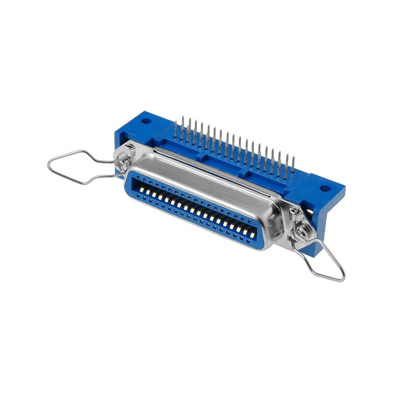 Conector Centronics Soclu Mamă 36 PIN THT 90° 60mm | Electronic-mag.ro | Componente Electronice