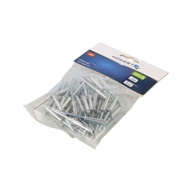 Diblu Aluminiu 4.8mm x 24mm, 50 Bucăți | Electronic-mag.ro | Componente Electronice