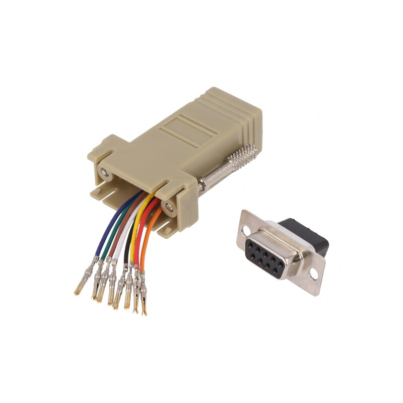 Adaptor D-Sub 9 pini la RJ45 | Electronic-mag.ro | Componente Electronice Adaptor D-Sub 9 pini la RJ45 | Electronic-mag.ro | Componente Electronice