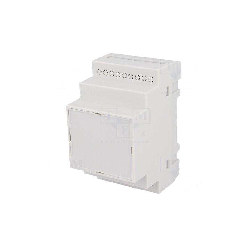 Carcasă pentru șină DIN, polistiren gri, 90x52x65mm | Electronic-mag.ro | Componente Electronice