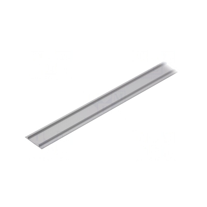 Carcasă de protecție argintie aluminiu anodat 1m | Electronic-mag.ro | Componente Electronice