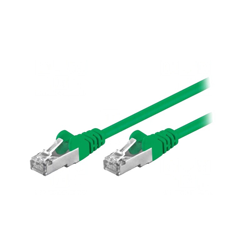 Patch Cord F/UTP Cat 5e 5m Verde Ecranat | Electronic-mag.ro | Componente Electronice
