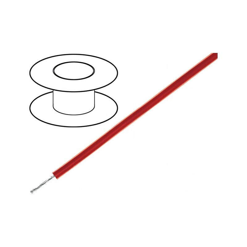 Cablu Siliconat Cupru 1x1mm2 Roșu-Maro 20kV | Electronic-mag.ro | Componente Electronice