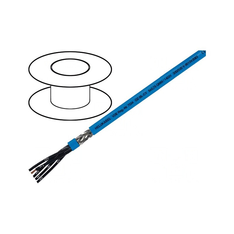 Cablu electric ecranat 4x0,75mm2 cu tresă de cupru cositorit | Electronic-mag.ro | Componente Electronice