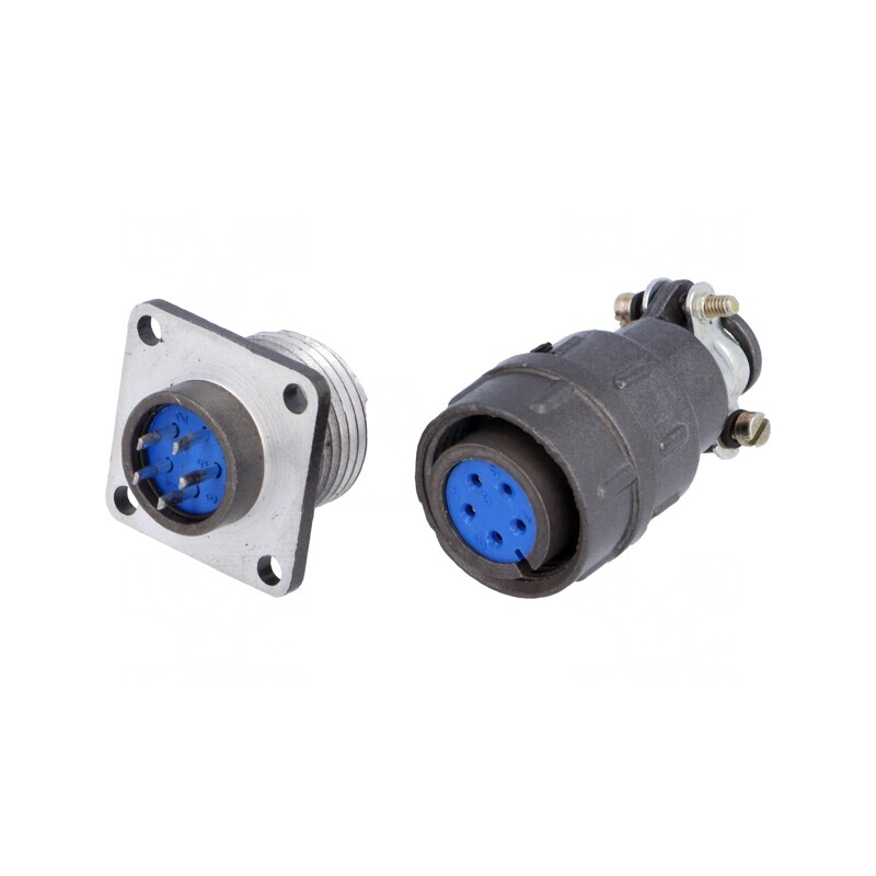 Conector Circular Soclu Mufă 5 PIN 5A Tată Mamă | Electronic-mag.ro | Componente Electronice