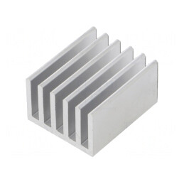 Radiator aluminiu extrudat cu aripioare 25x21x14mm | Electronic-mag.ro | Componente Electronice