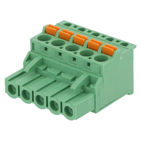 Regletă de Conexiuni 5,08mm 5 Piste Mufă Mamă | Electronic-mag.ro | Componente Electronice