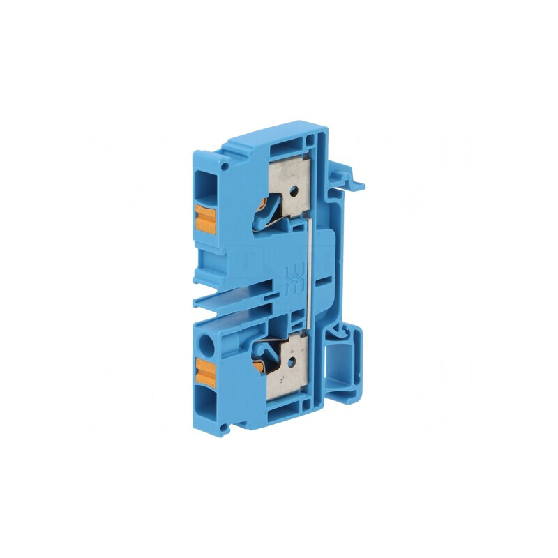 Conector Șine 6mm2 1 Pista 2 Borne Albastru Wemid | Electronic-mag.ro | Componente Electronice Conector Șine 6mm2 1 Pista 2 Borne Albastru Wemid | Electronic-mag.ro | Componente Electronice
