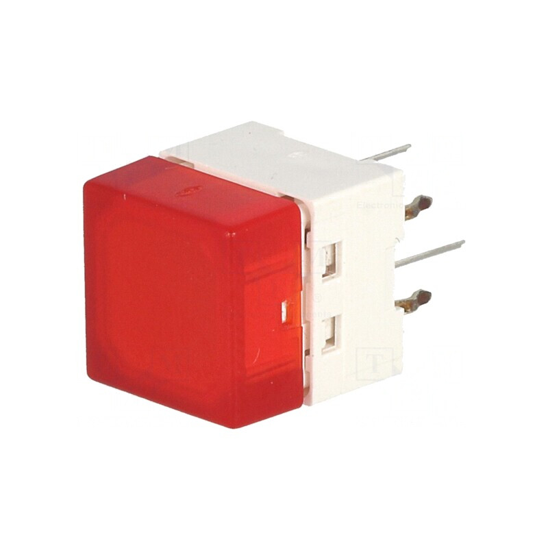 Comutator Tastatură SPST cu LED Roșu 24V | Electronic-mag.ro | Componente Electronice