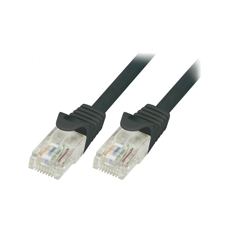 Cablu Patch Negru U/UTP Cat6 3m PVC | Electronic-mag.ro | Componente Electronice