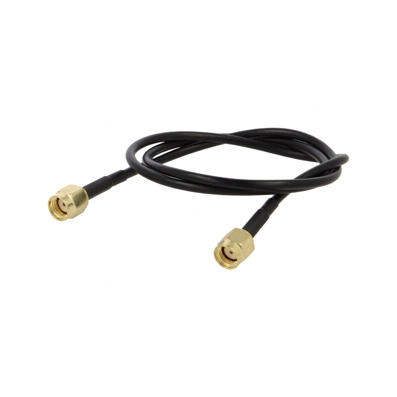 Cablu RP-SMA 50Ω 0,3m Negru | Electronic-mag.ro | Componente Electronice
