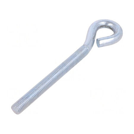 Cârlig inelar oțel zincat 170mm | Electronic-mag.ro | Componente Electronice