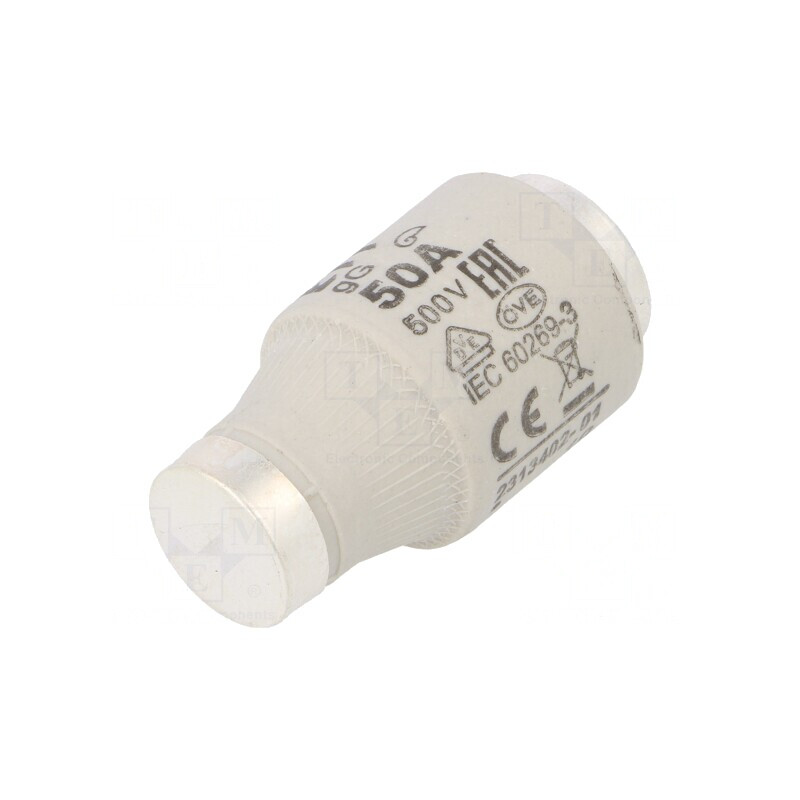 Siguranță ceramică gG 50A 500V DIII | Electronic-mag.ro | Componente Electronice