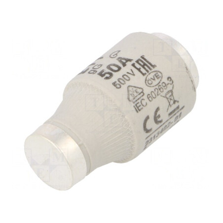 Siguranță ceramică gG 50A 500V DIII | Electronic-mag.ro | Componente Electronice